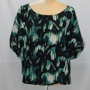Massimo Round Neck Short Puff Sleeve Blouse